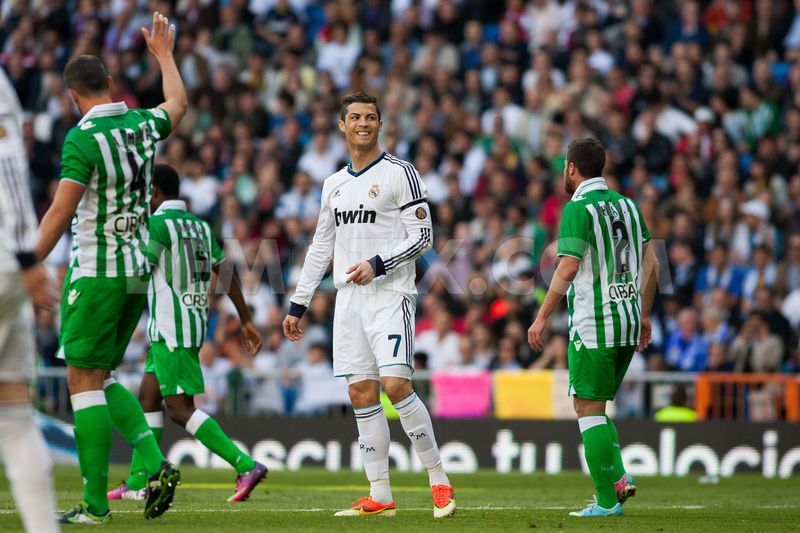 Cristiano Ronaldo tratará de anotar ante el Betis su primer gol en liga