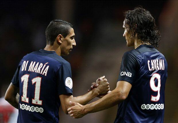 Cavani y Di María, dos de las estrellas del PSG