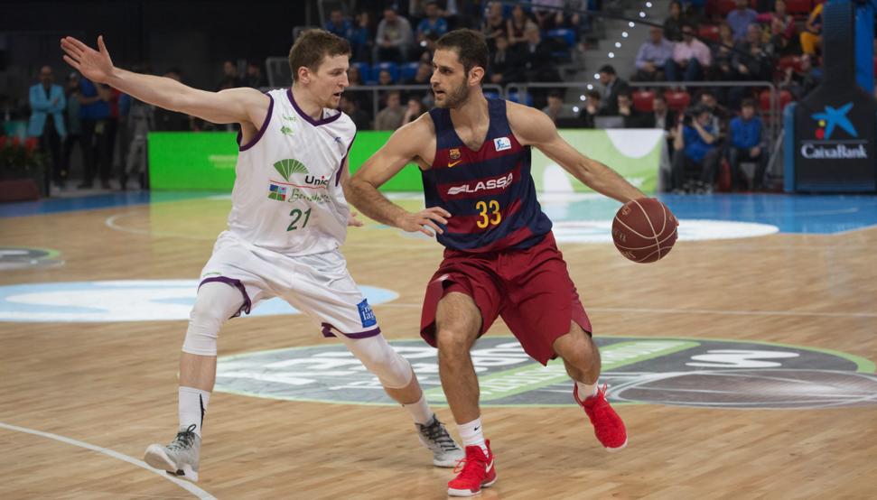 Barcelona y Unicaja juegan en el Palau Blaugrana