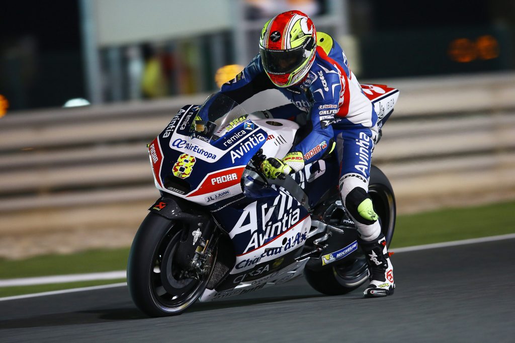 Héctor Barberá conduciendo su Ducati.