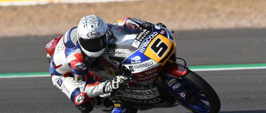 Fenati rodando en Silverstone