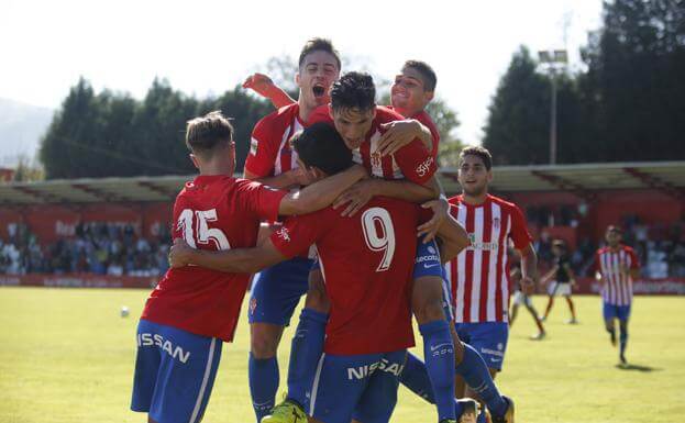 El Sporting B ha realizado una primera vuelta espectacular