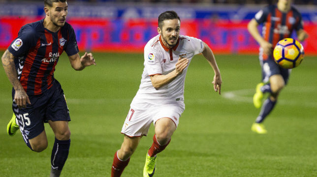 Sarabia está pasando por un gran momento en el Sevilla