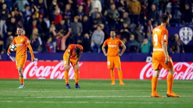 El Málaga descendió en la pasada jornada