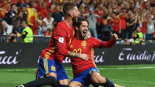 Isco Alarcon y Sergio Ramos serán titulares en el partido ante Rusia