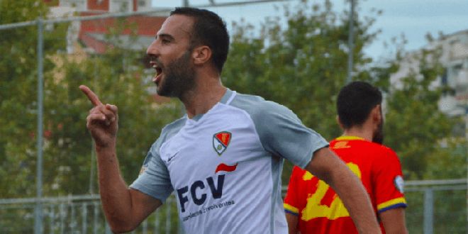 Arranz celebrando un gol