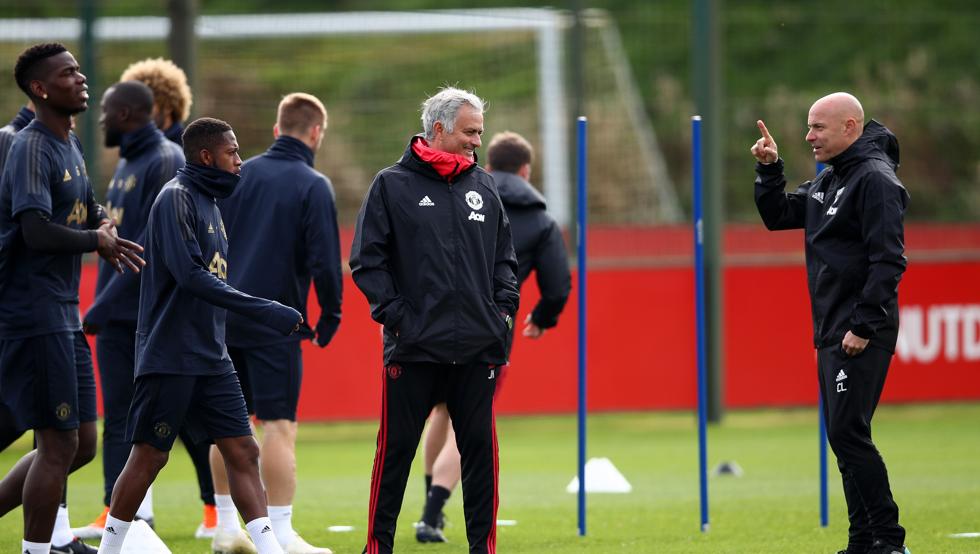 jose mourinho entrenamiento manchester united