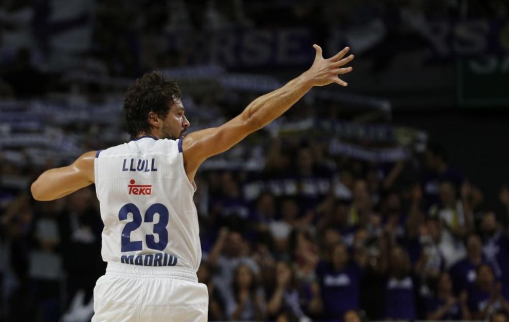 sergio llull durante un partido con el real madrid