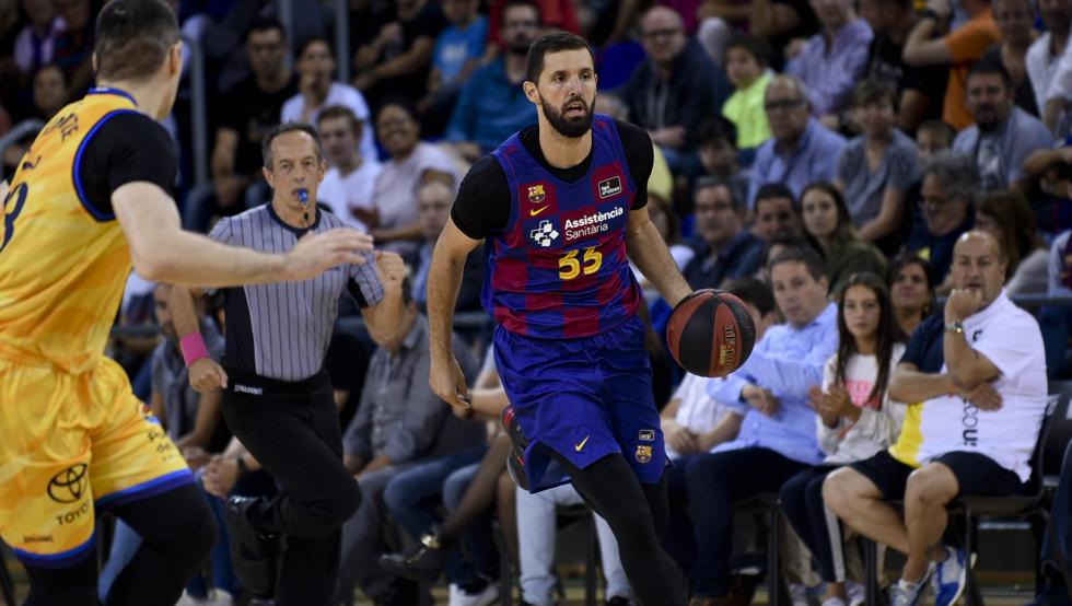 nikola mirotic en una jugada ante gran canaria en liga endesa