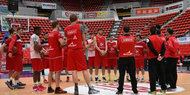 CAI Zaragoza entrenando