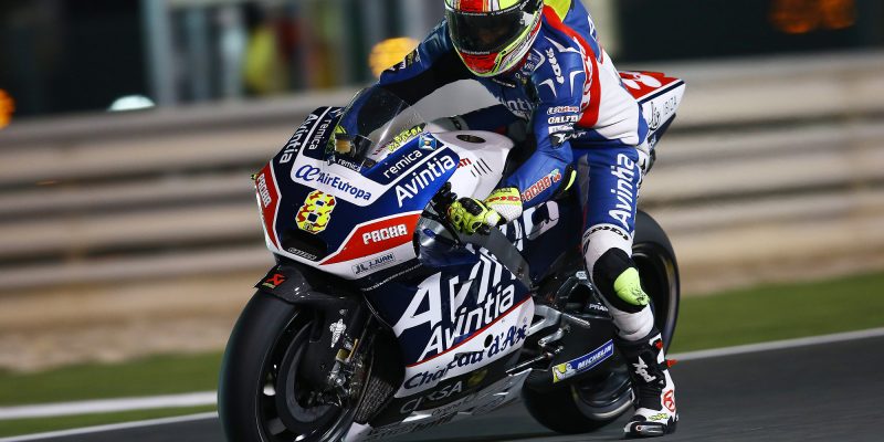 Héctor Barberá conduciendo su Ducati.