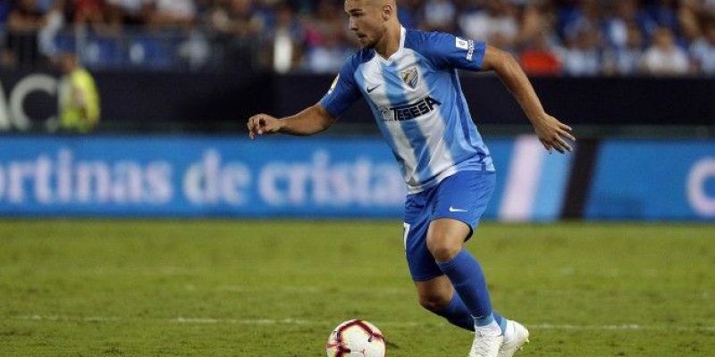 Javi Ontiveros jugador del malaga