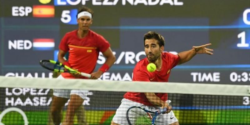 Una victoria en la jornada de hoy dejaría a Rafa y Marc a un paso de la medalla. (foto: eurosport.es)