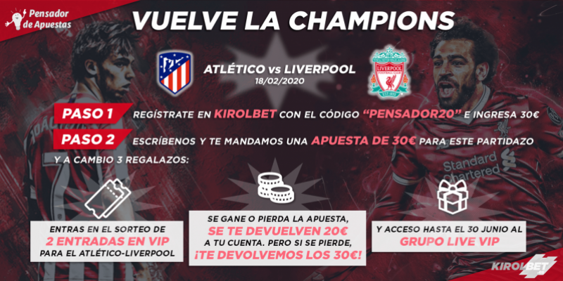 NUEVA PROMO: ¡¡VUELVE LA CHAMPIONS!!