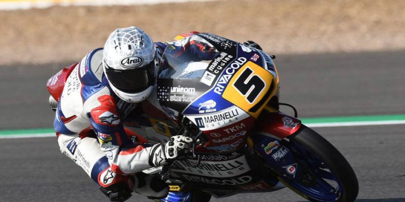 Fenati rodando en Silverstone