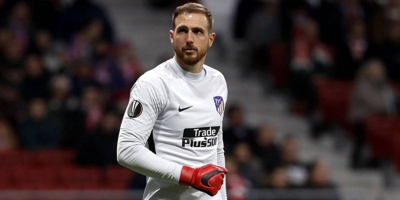 jan oblak portero del atlético de madrid frente al sporting portugal