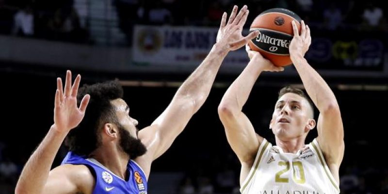 jaycee carroll triple a maccabi para ganar el partido de euroliga