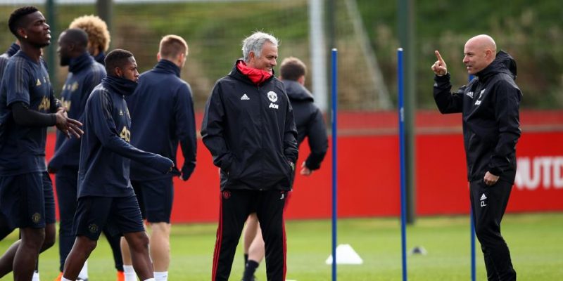 jose mourinho entrenamiento manchester united