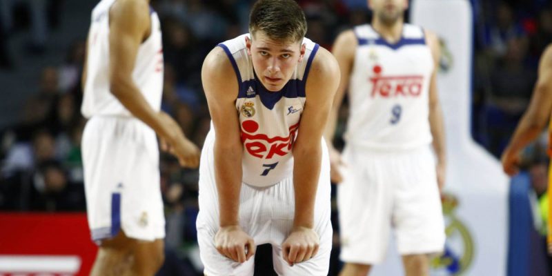 El jugador esloveno Luka Doncic ante el Montakit Fuenlabrada