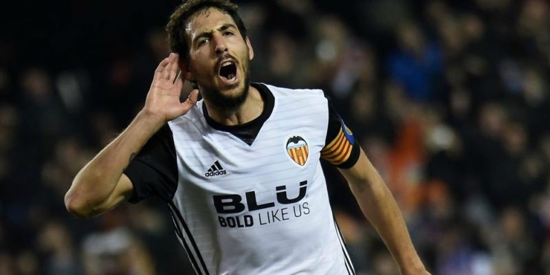 parejo celebrando un gol en mestalla