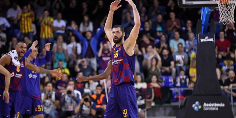 primer clasico de mirotic en el palau con la camiseta del barcelona